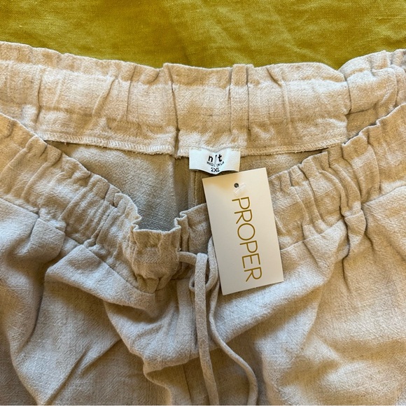 Cream Linen pants - Picture 4 of 6